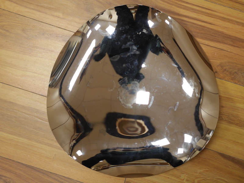 A Georg Jensen of Denmark silver plated dish, 38cm wide. Condition - would benefit from a clean